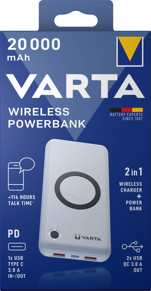 Varta 20000 mAh PowerBank Qi vezeték nélküli töltéssel #2