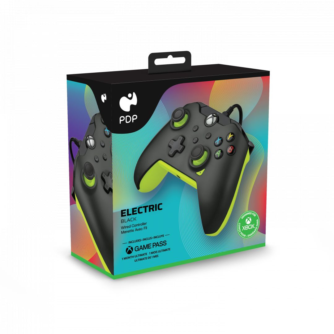 PDP Xbox vezetékes kontroller Series X|S/Xbox One/PC-hez (Electric Black) #6