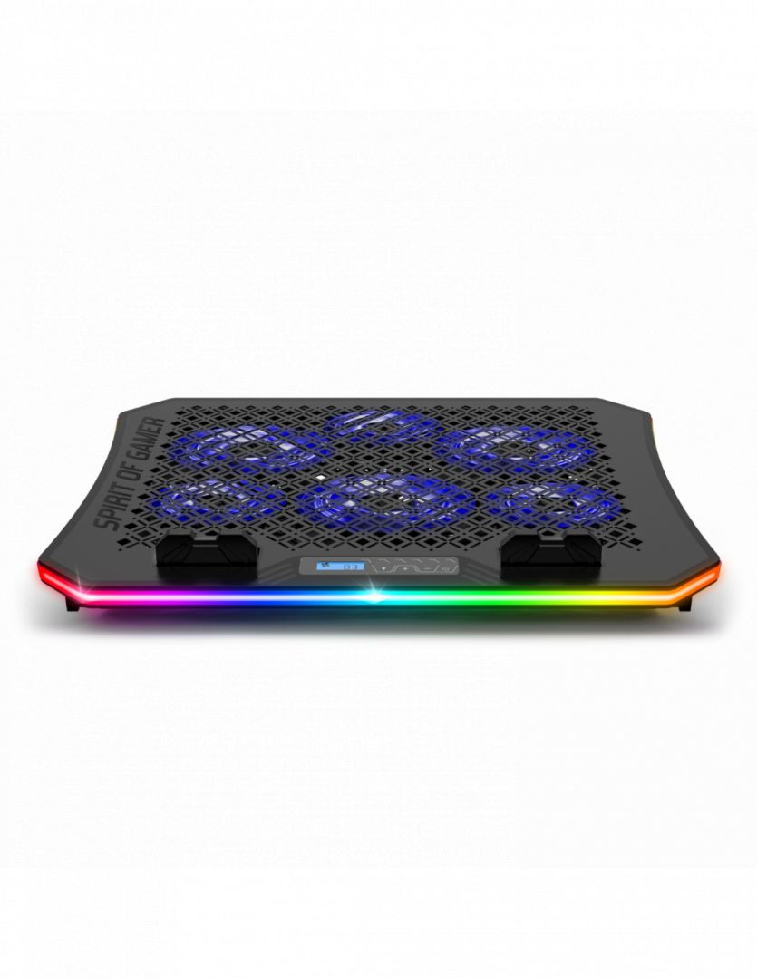 Spirit of Gamer Airblade 1200 notebook hűtő (kék+RGB LED) #2