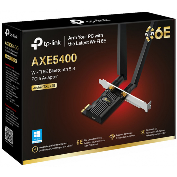 TP-Link AXE5400 Wi-Fi 6E Bluetooth 5.3 PCIe hálókártya Archer TXE72E #6