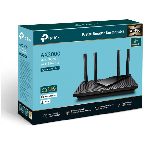 TP-Link AX3000 Multi-Gigabit Wi-Fi 6 Router 2.5G porttal Archer AX55 Pro #5
