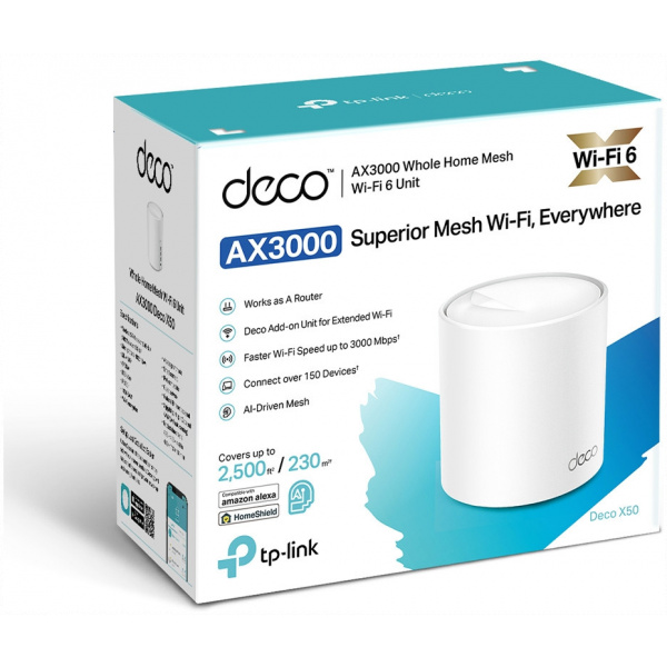 TP-Link AX3000 egész otthont lefedő Mesh Wi-Fi 6 rendszer DECO X50 (1-Pack) #5