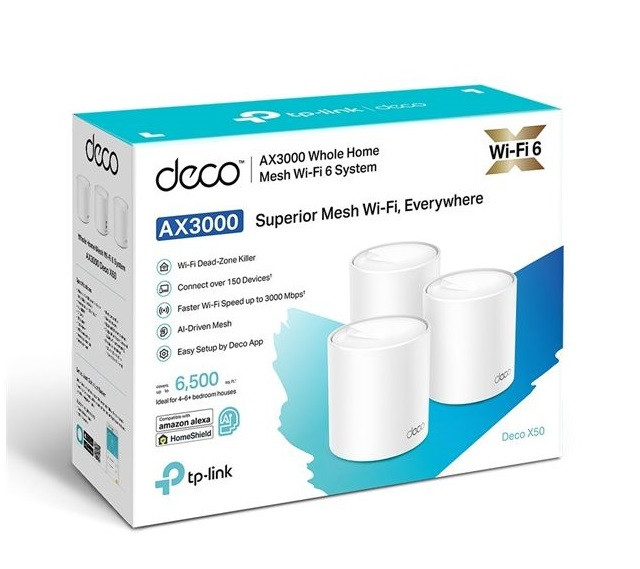 TP-Link AX3000 egész otthont lefedő Mesh Wi-Fi 6 rendszer DECO X50 (3-Pack) #4