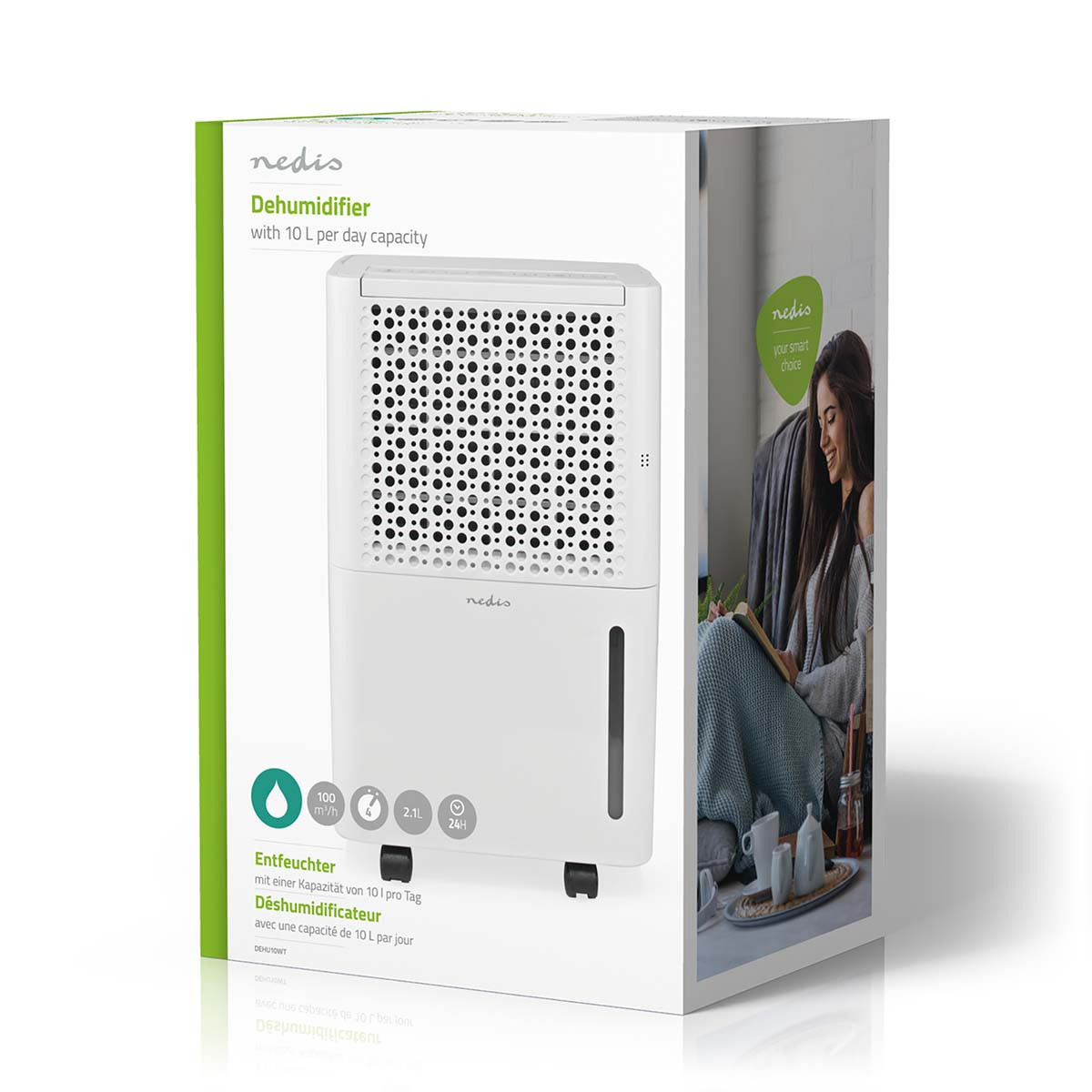 Nedis párátlanító (10l/nap, 100 m3/h, 2,1l-es tartály) #7