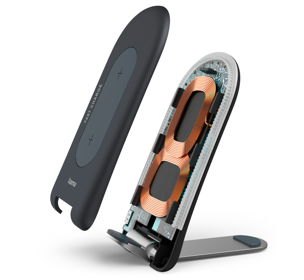 Hama QI-FC15S vezeték nélküli Qi gyorstöltő (15W) #3