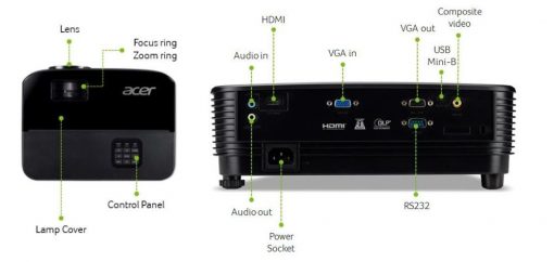 Acer X1129HP projektor #4