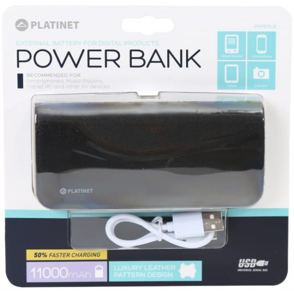 Platinet PowerBank 11000 mAh akkumulátor (fekete) #3