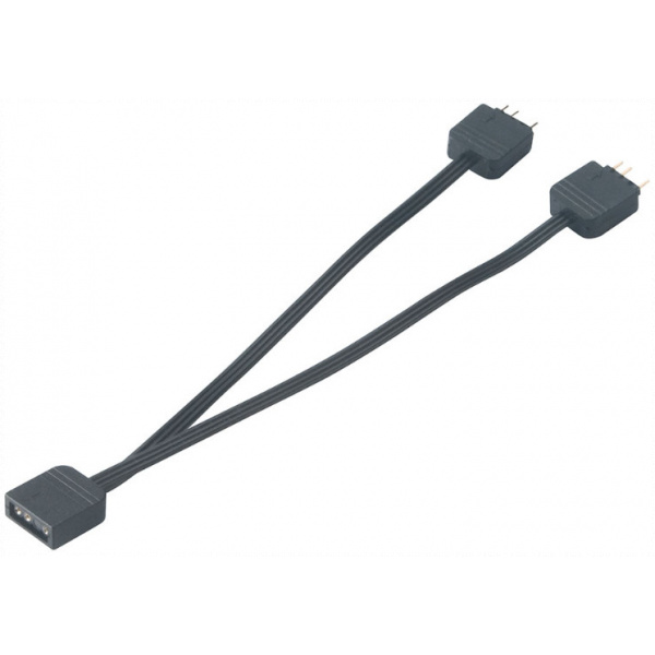 Akasa 3-pin aRGB elosztó kábel címezhető LED-hez (12cm) #2