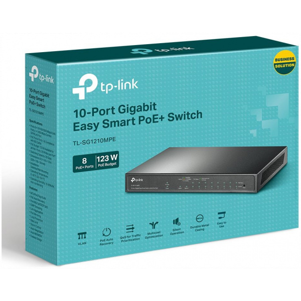 TP-Link TL-SG1210MPE 10-port Gigabit Easy Smart Switc switch 8 PoE+ porttal #4