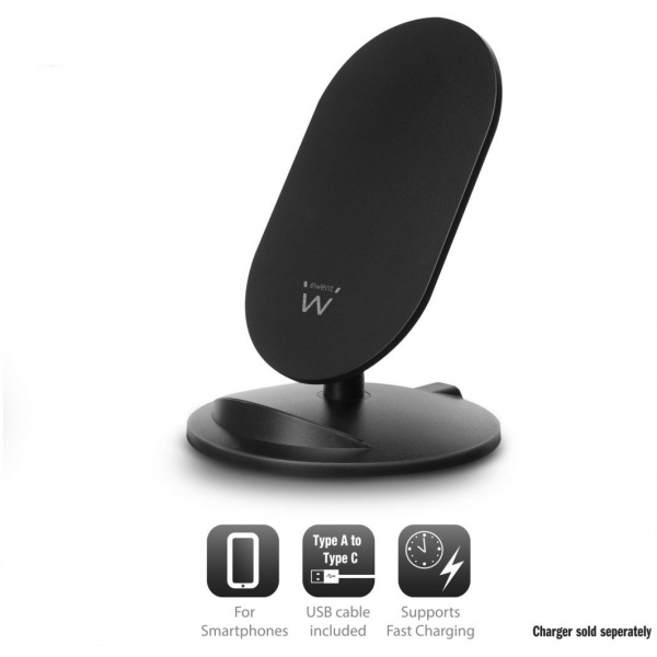 Ewent EW1192 Wireless Charging Stand vezeték nélküli Qi töltő pad #2