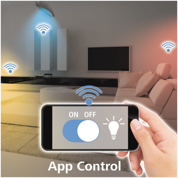 Hama Okos Wi-Fi LED izzó (E27, 10W, RGB) #3