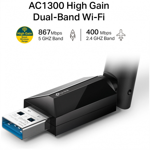 TP-Link Wireless-AC1300 Dual Band USB adapter Archer T3U Plus 1300Mbit #3