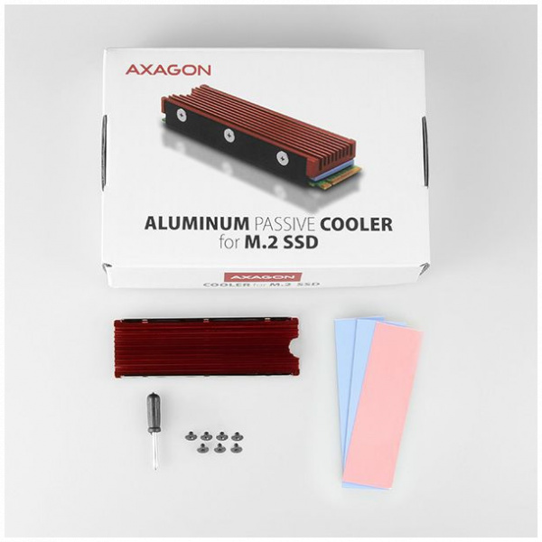 Axagon CLR-M2 M.2 SSD (2280) hűtőborda (10 mm magas) #8