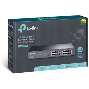 TP-Link TL-SG1016PE 16-port Easy Smart PoE switch 8 PoE+ porttal #2