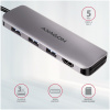 Axagon HMC-HCR3A USB Type-C 5-In-1 dokkoló (3x USB 3.1, HDMI, kártyaolvasó) #2