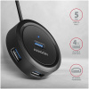 4-portos USB HUB Axagon HUE-P1AL (USB 3.2), kör alakú, Type-A csatlakozóval #2