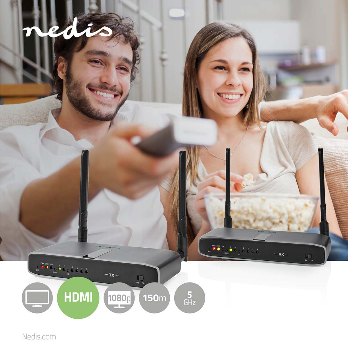 Nedis HDMI Full HD Wireless Extender, vezeték nélkül, akár 100m-ig #4