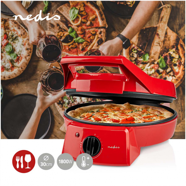 Nedis elektromos pizzakészítő és grillsütő (30cm) #5