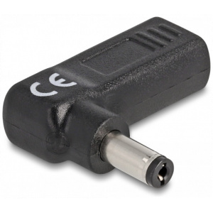 Delock laptop töltőadapter USB-C (anya) > univerzális 5,5 x 2,1 mm (apa) 90° #2