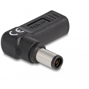 Delock laptop töltőadapter USB-C (anya) > HP 7,4 x 5,0 mm (apa) 90° #2
