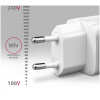 Axagon 220V-os USB-s fali gyorstöltő (1x QC3 USB + 1x PD3.0 USB-C) 30W fehér #4