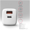 Axagon 220V-os USB-s fali gyorstöltő (1x QC3 USB + 1x PD3.0 USB-C) 30W fehér #6