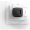 Axagon 220V-os USB-s fali gyorstöltő (1x QC3 USB + 1x PD3.0 USB-C) 30W fekete #7