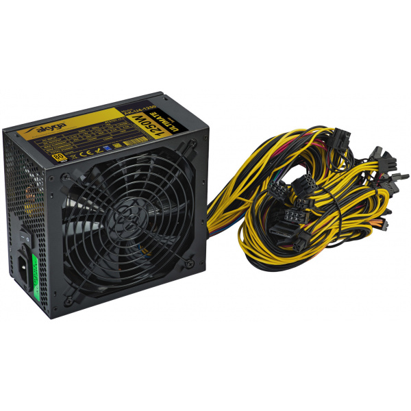 Akyga (AK-U4-1250) 1250W 80+ Gold tápegység (14cm hűtővel) #3