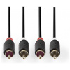 Nedis Premium RCA sztereo összekötő kábel (M/M) 2m #2
