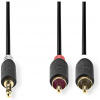 Nedis Premium 3,5mm Jack - RCA összekötő kábel (M/M) 3m #2