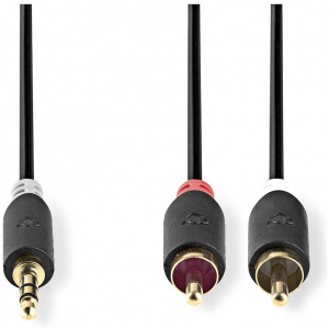 Nedis Premium 3,5mm Jack - RCA összekötő kábel (M/M) 3m #2