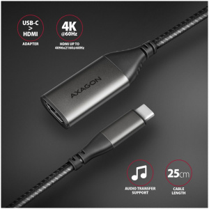 Axagon USB-C™ -> 4K HDMI 2.0a átalakító 25cm #2