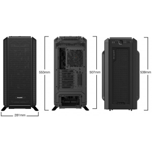 BeQuiet! Silent Base 802 ház üveg oldallappal (fekete) #2