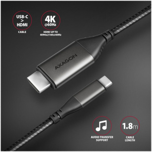 USB Type-C™ - HDMI 2.0a 4K kábel (aktív) 4K 60 Hz, 1,8m Axagon #2