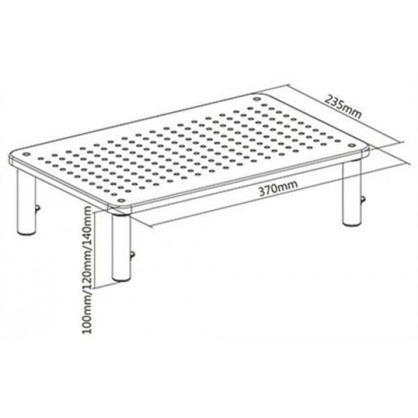 Gembird TABLE-01 monitor / laptop állvány #3
