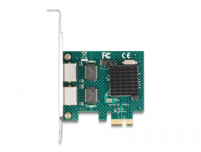 Delock 88205 Gbit PCI-Express (x1) hálókártya 2x RJ45 Gigabit porttal #2