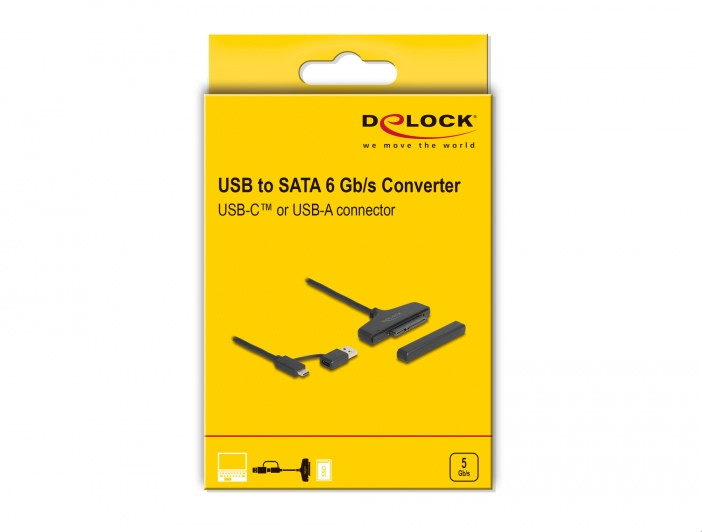 Delock USB 3.2 Type-C / A > SATA átalakító 2,5"-os HDD / SSD számára #4