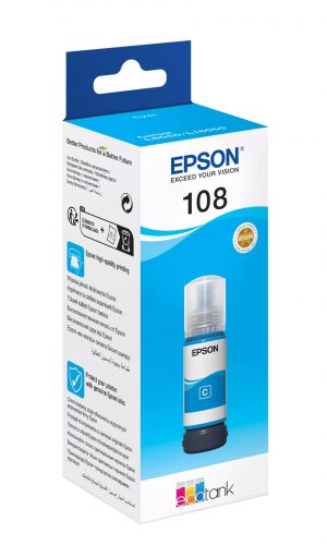 Epson 108 EcoTank tinta (ciánkék) #2