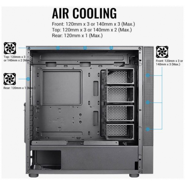 AeroCool Cipher Mesh ház (fekete) #6