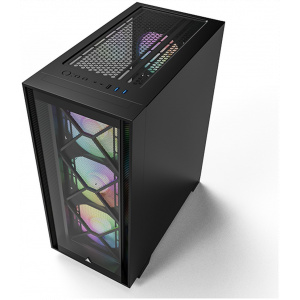 Montech AIR 1000 Premium ház üveg oldallappal, RGB vezérlővel (fekete) #2