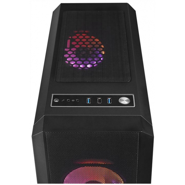 Chieftec Scorpion 4 ház üveg oldallappal, RGB vezérlővel (fekete) #4