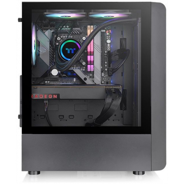 Thermaltake S200 TG ARGB ház üveg oldallappal, RGB világítással (fekete) #3