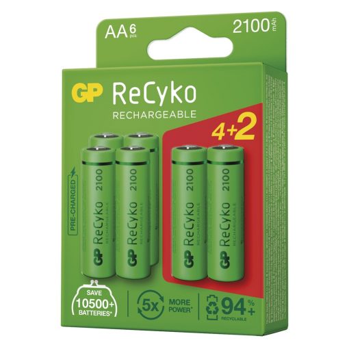 GP ReCyko+ akku AA (ceruza) 2100mAh (6db) #2
