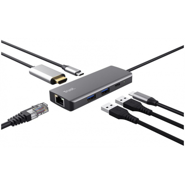 Trust Dalyx 6-in-1 USB-C Multi-Port adapter (4K HDMI, 2x USB-A, 2x USB-C) #3