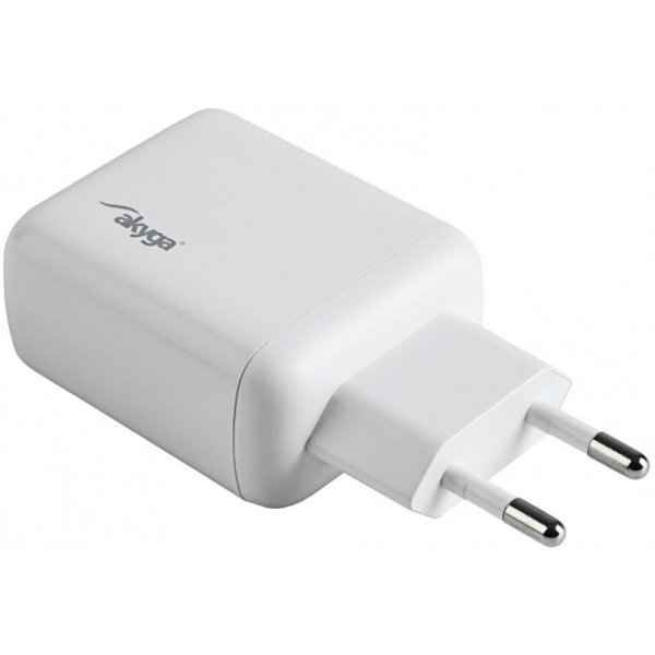 Akyga 2x USB-C gyorstöltő Quick Charge 3.0 funkcióval (220V), max 40W #2