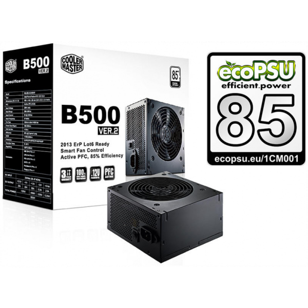 CoolerMaster B500 v2 500W 80+ tápegység (használt) #4
