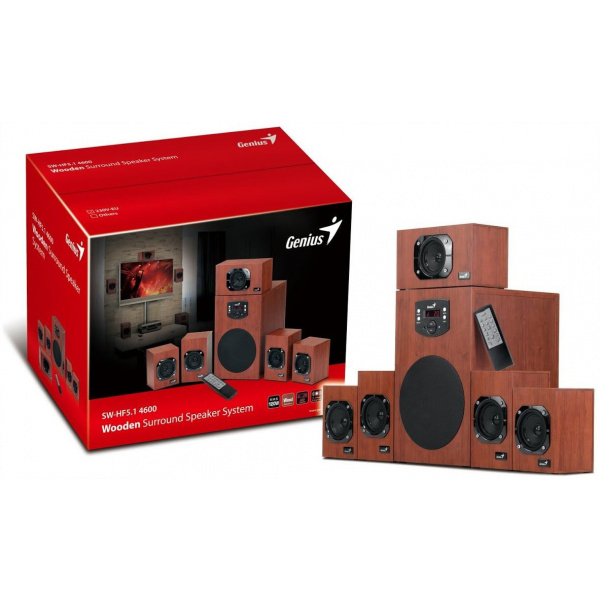 Genius SW-HF5.1 4600 II 5.1 hangfalrendszer (barna) #3