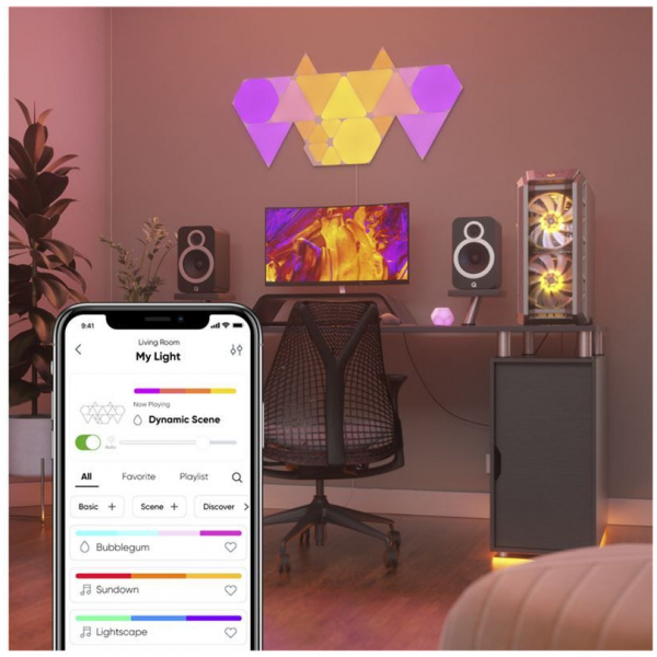 Nanoleaf Shapes Triangles Starter Kit (9 Pack) vezérelhető világítás #4