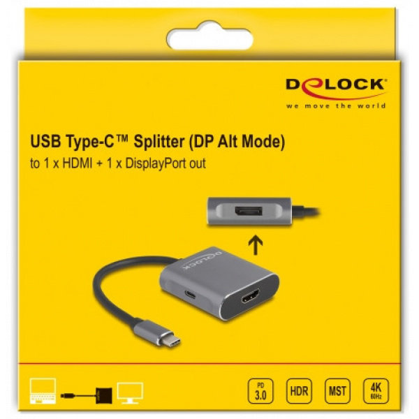 Delock USB Type-C™ > HDMI / DisplayPort MST átalakító PD-vel #2