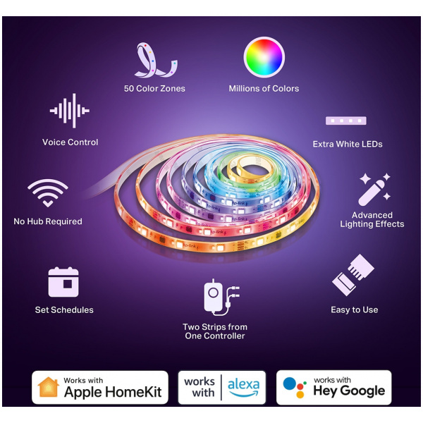 TP-Link Tapo L930-10 Smart Wi-Fi Light RGB LED szalag, 2x5m #2